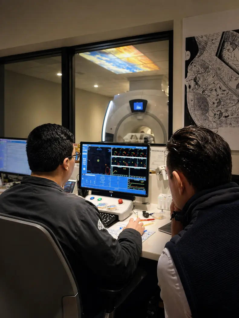 The RUSH focused ultrasound team during a treatment