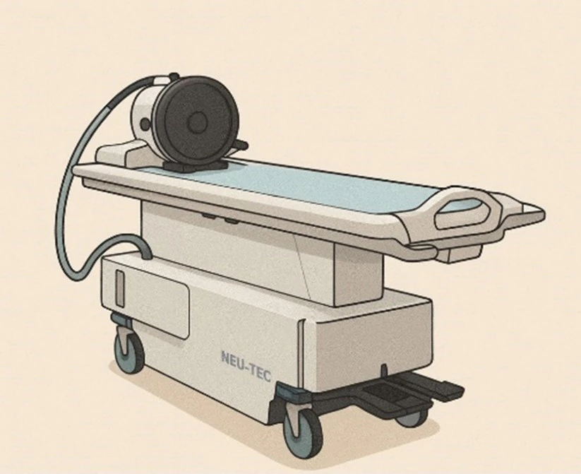 The MRgFUS treatment table