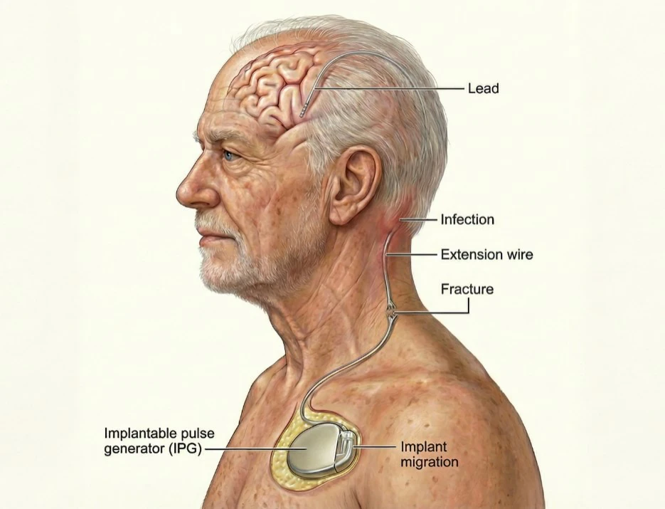 Mechanical complications that can involve the implanted hardware over time